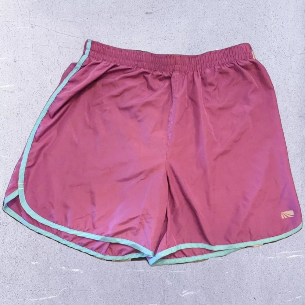 Marika Tek Athletic Running Fushia Gym Shorts with Built in Briefs Size XL NWOT